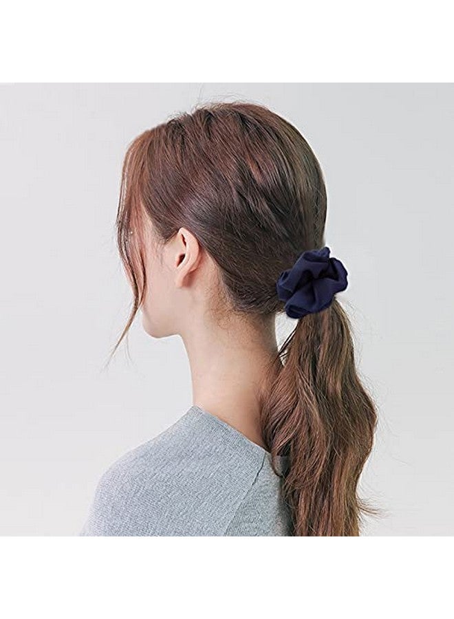 Fameza FAMEZA 12 Pack Candy Color Cloth Scrunchies Women Elastic Hair Ties - Image 3