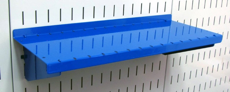 Wall Control Shelf 6in Deep Pegboard Shelf Assembly Pegboard and Slotted Tool Board Blue