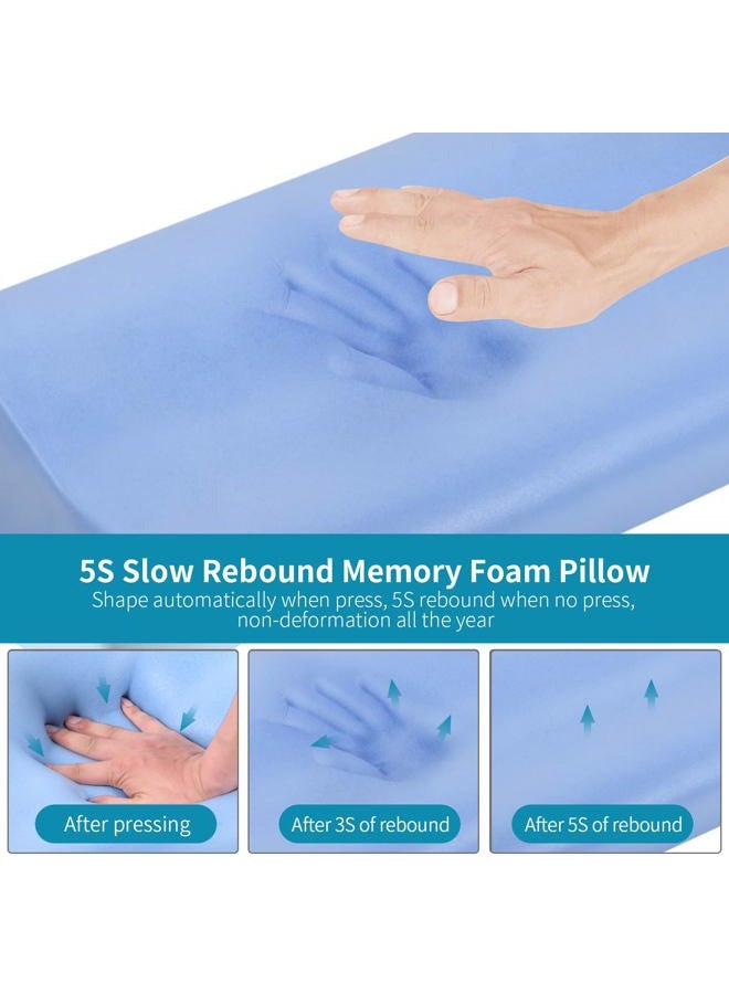 Polovo Neck Pillow Memory Foam for Pain Relief Bed Pillow for Sleeping, Ergonomic Orthopedic Cervical for Neck and Shoulder Pain, Side Back Stomach Sleeper - Image 3