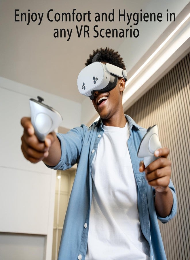 APEXINNO Silicone Face Pad Cover Compatible with Meta Quest 3S Accessories, Face Cushion Cover and Anti-Leakage Nose Pad Compatible with Oculus Quest 3S Original VR Headset, Soft, Durable, Washable - Image 4