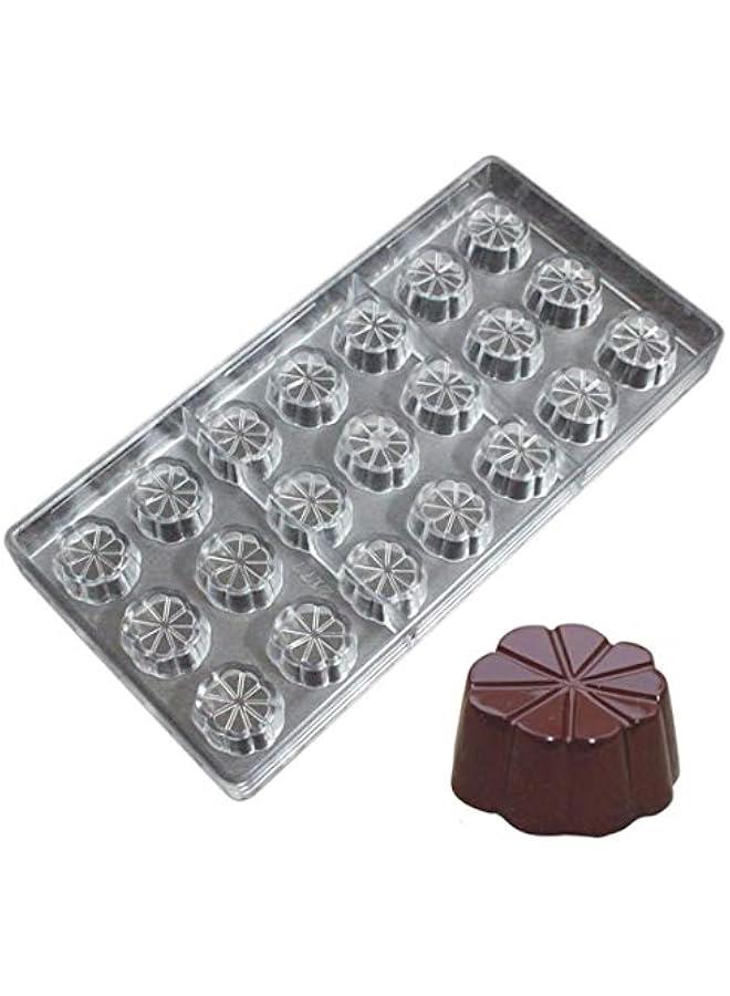 Beauenty Polycarbonate Chocolate Mold DIY Candy Mould Clear Hard Plastic Bakeware Pastry Tools Clover Flower (19341) - Image 1