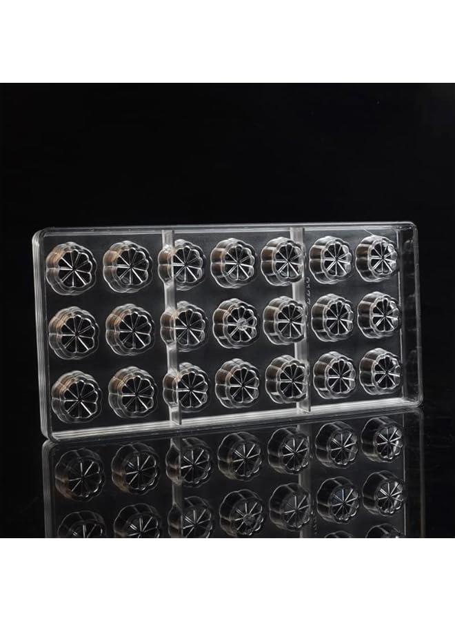 Beauenty Polycarbonate Chocolate Mold DIY Candy Mould Clear Hard Plastic Bakeware Pastry Tools Clover Flower (19341) - Image 4