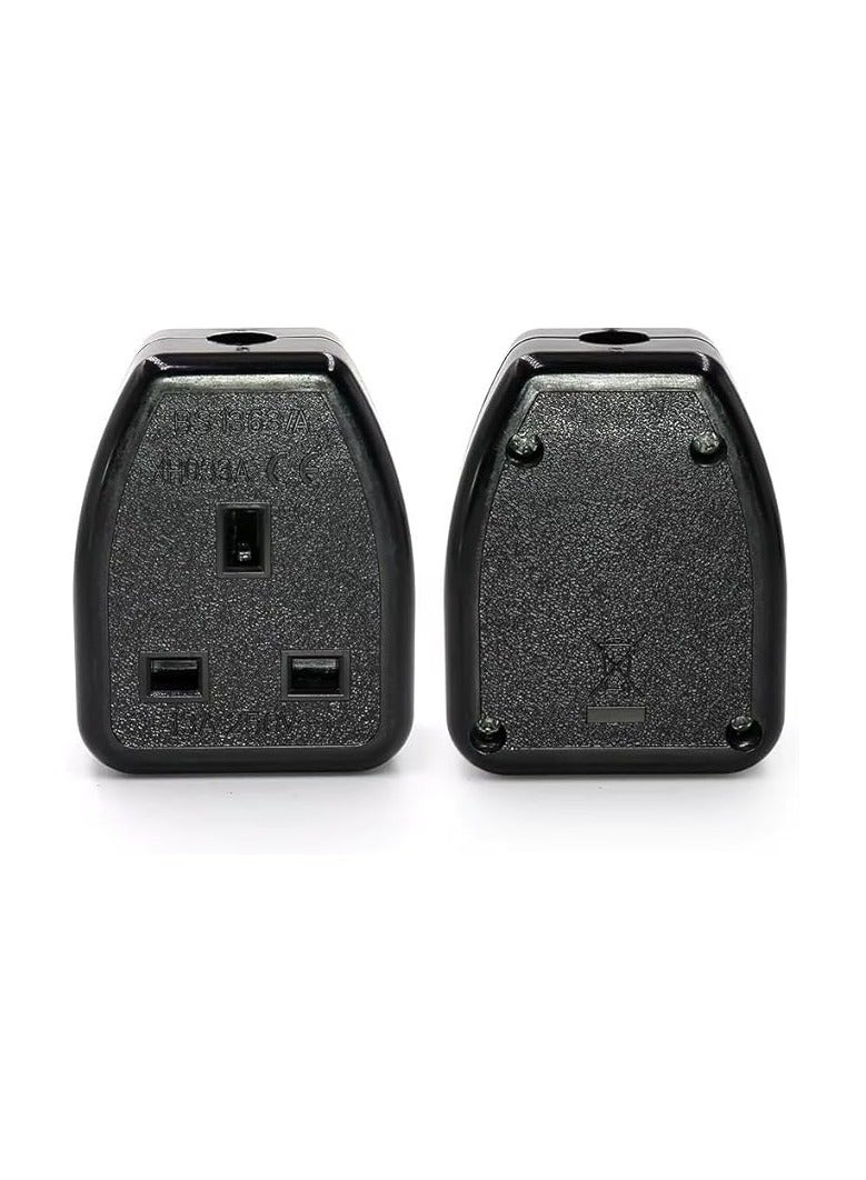 إيروريكس كابل تمديد طاقة قابس ذكر C14 إلى وحدة PDU/UPS في المملكة المتحدة، كابل طاقة UPS عالي الجودة IEC320 قابس ذكر C14 إلى مقبس أنثى 13 أمبير في المملكة المتحدة، قم بتوصيل سلك محول C13 لوحدة PDU/UPS 13 أمبير 250 فولت (0.50 متر) - Image 3