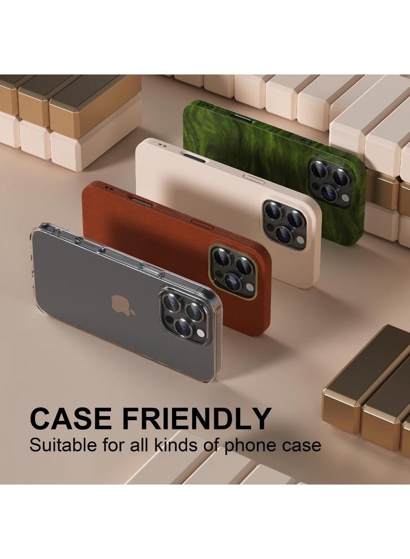 Devon 3 PCS Phone Camera Lens Protector with Installation Frame, for iPhone 13Pro/ 13ProMax, HD Tempered Metal Glass Camera Screen Protector Cover Film Accessories (Purple) - Image 4