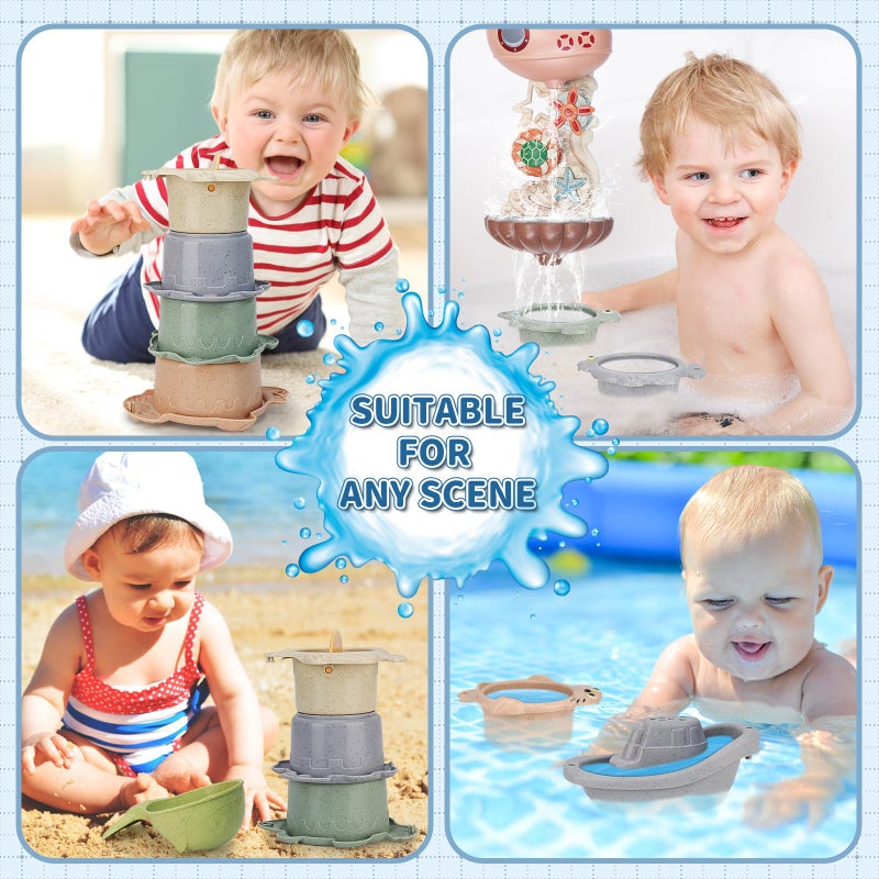 LZZAPJ Bath Toys for Kids Ages 1-3 & Toddlers 2-4 - Infant/Baby Set for 6-12M - Bathtub Toys Set for Boys/Girls - Birthday - Image 5