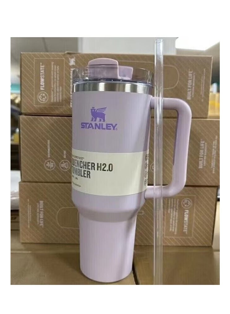Stanley Quencher H2.0 FlowState Stainless Steel Vacuum Insulated Tumbler with Lid and Straw for Water, Iced Tea or Coffee, Smoothie and More, 40 oz - Image 2