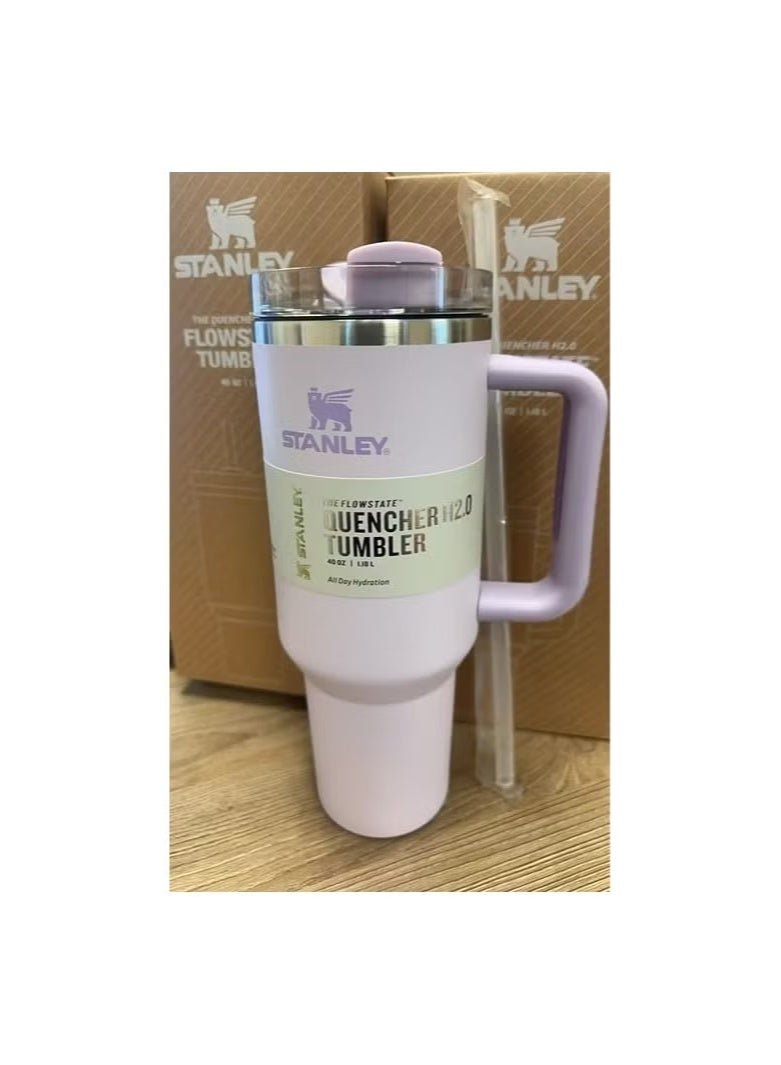 Stanley Quencher H2.0 FlowState Stainless Steel Vacuum Insulated Tumbler with Lid and Straw for Water, Iced Tea or Coffee, Smoothie and More, 40 oz - Image 4