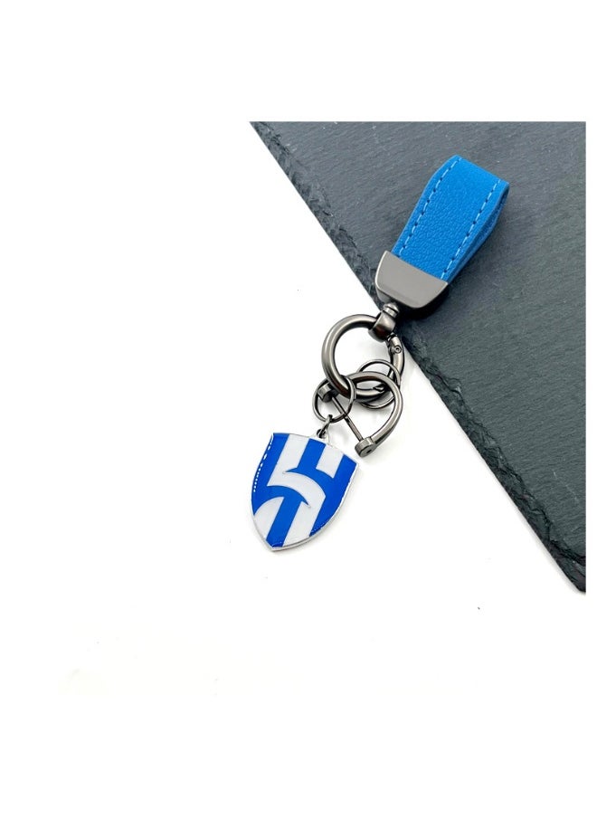 Generic Riyadh/Real Madrid/AC Milan Football Keychain Accessory Pendant Bag Chain Car Keychain Creative Gift for Unisex 