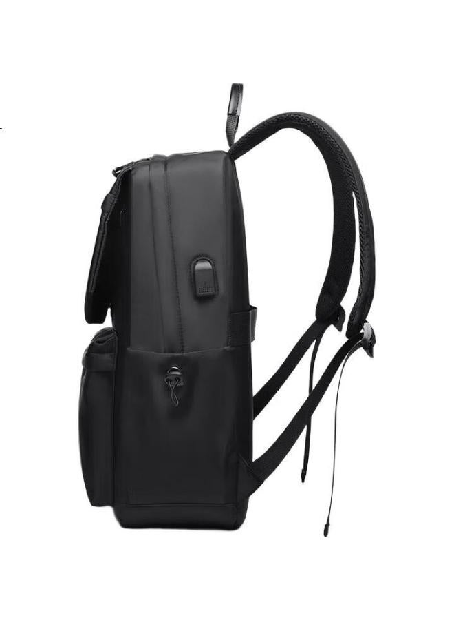 Jevi Men'S Simple Large Capacity Travel Backpack Casual Junior High School High School College Student Backpack Men Black - Image 3