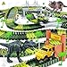 Hony Dinosaur Tracks 271 PCS Create A Dinosaur World Road Race for Kids Boys Toys Flexible Train Tracks Set with 2 Cool Race Cars and 2 Dinosaur Toys for Age 3 4 5 6 7 8 Year  Up Old Boy Girls Best Gift - Image 4