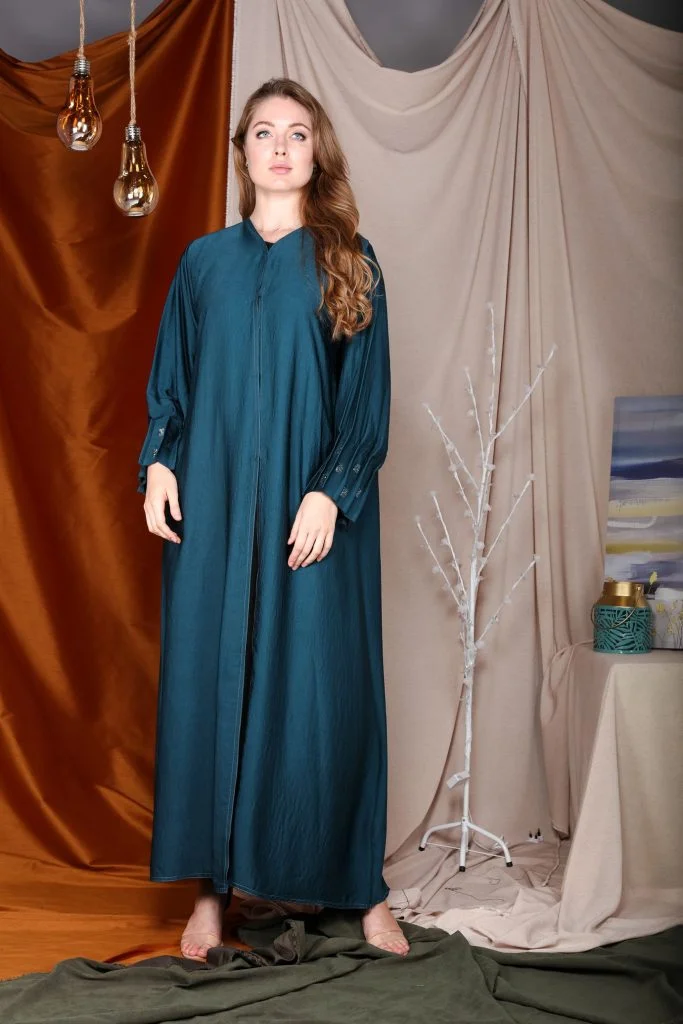 Moistreet Pleated Sleeves Abaya