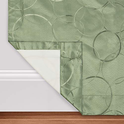 ECLIPSE Meridian Modern Blackout Thermal Grommet Window Curtain for Bedroom or Living Room (Single Panel), 42" x 84", Sage - Image 5