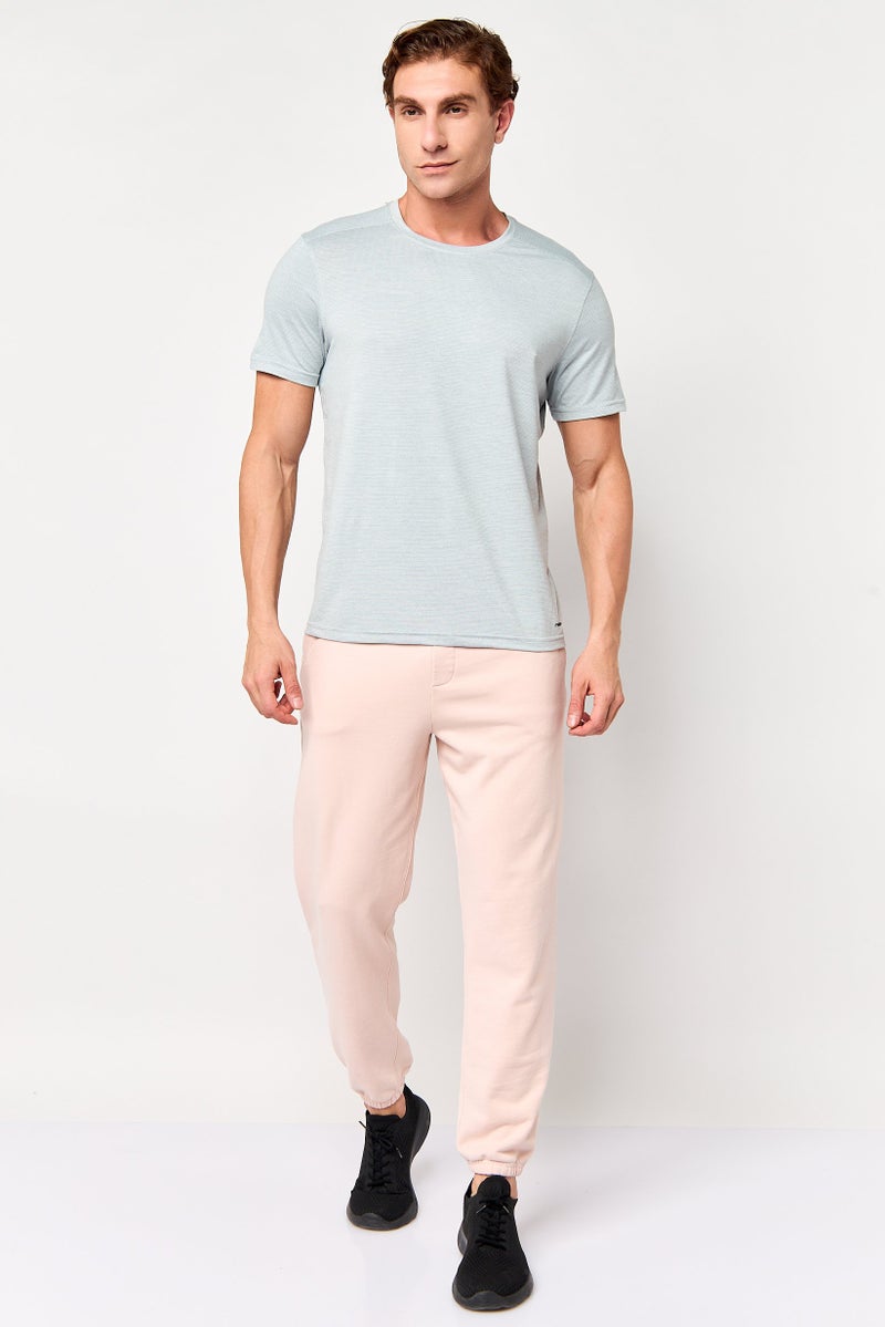 MOTION Men Sportswear Fit Short Sleeve Outdoor T-Shirt, Grey - Image 2