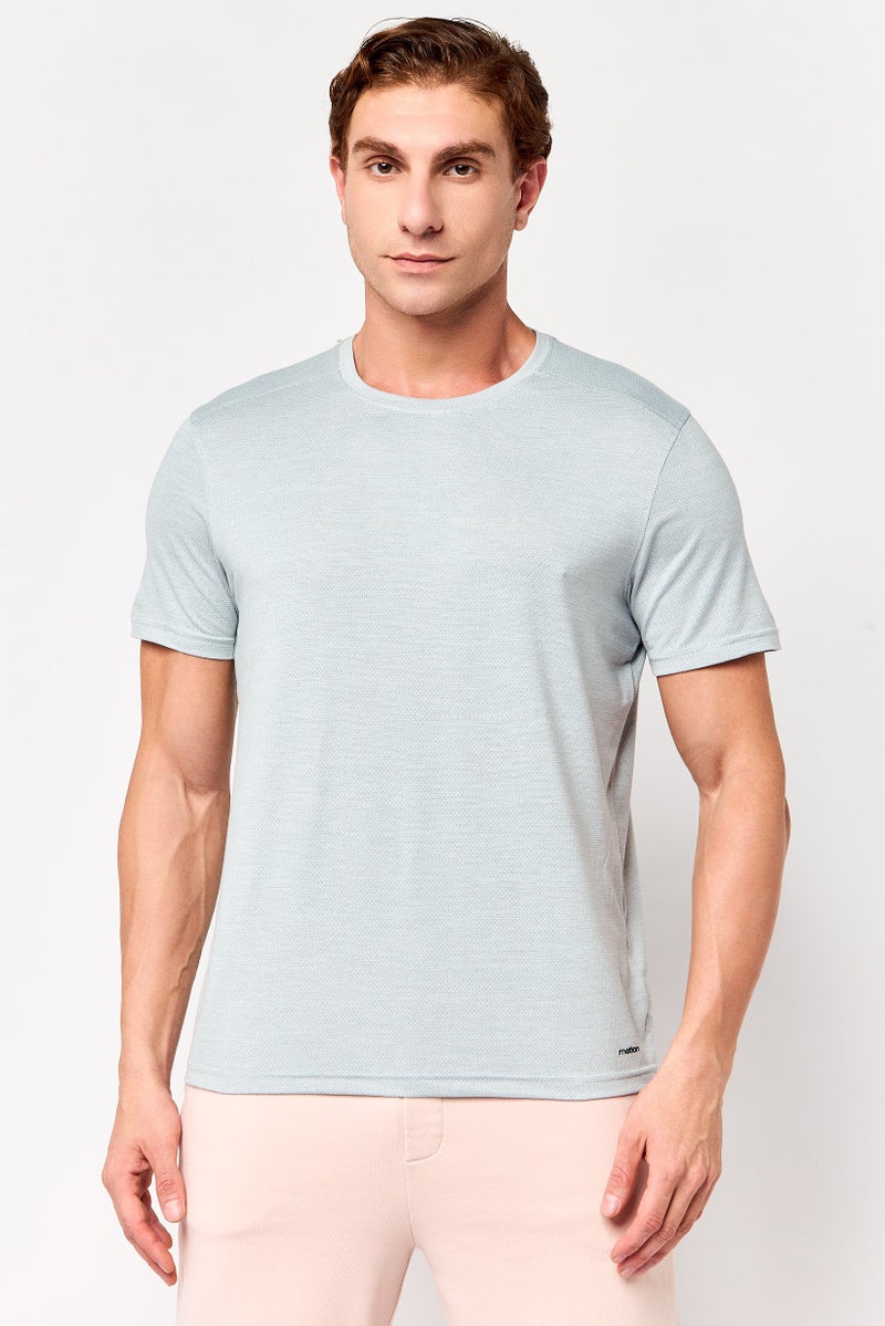 MOTION Men Sportswear Fit Short Sleeve Outdoor T-Shirt, Grey - Image 1