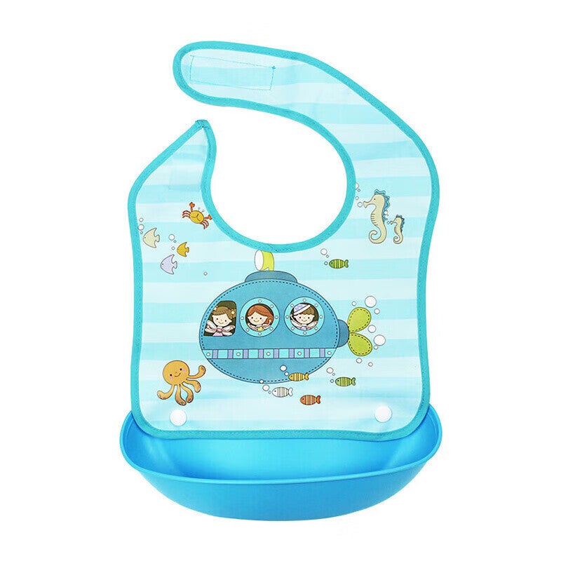 9I9 Baby Eating Bib, Infant Child Bib, Waterproof, Detachable, Adjustable, 2-Pack, 1800895 Car - Image 4