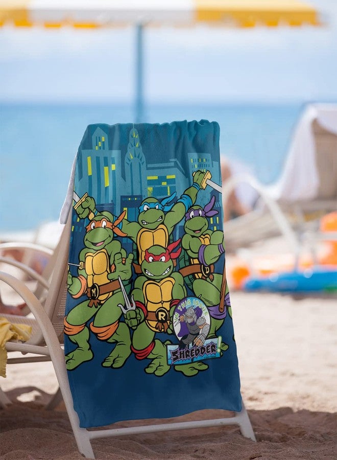 LOGOVISION Teenage Mutant Ninja Turtles TMNT Comic Cover No.21 Beach Towel, 30"x60" - Image 2
