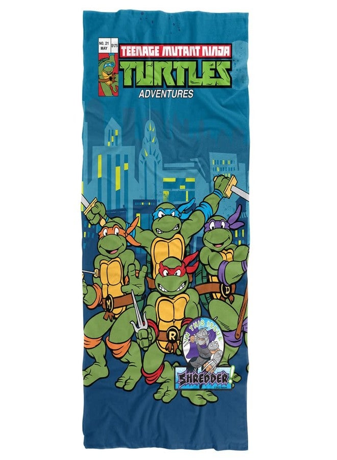 LOGOVISION Teenage Mutant Ninja Turtles TMNT Comic Cover No.21 Beach Towel, 30"x60" - Image 1