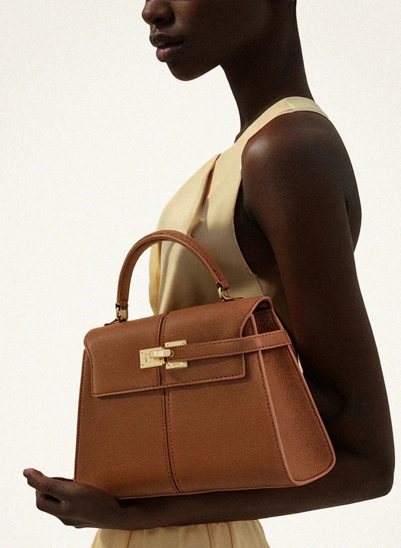 PEI Elise handbag - Brown - Large size