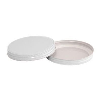 North Mountain Supply NMS A0064-00 - 1 White Metal 1/2 Gallon Glass Wide-Mouth Fermentation/Canning Jar with 110mm White Metal Lid - Image 2