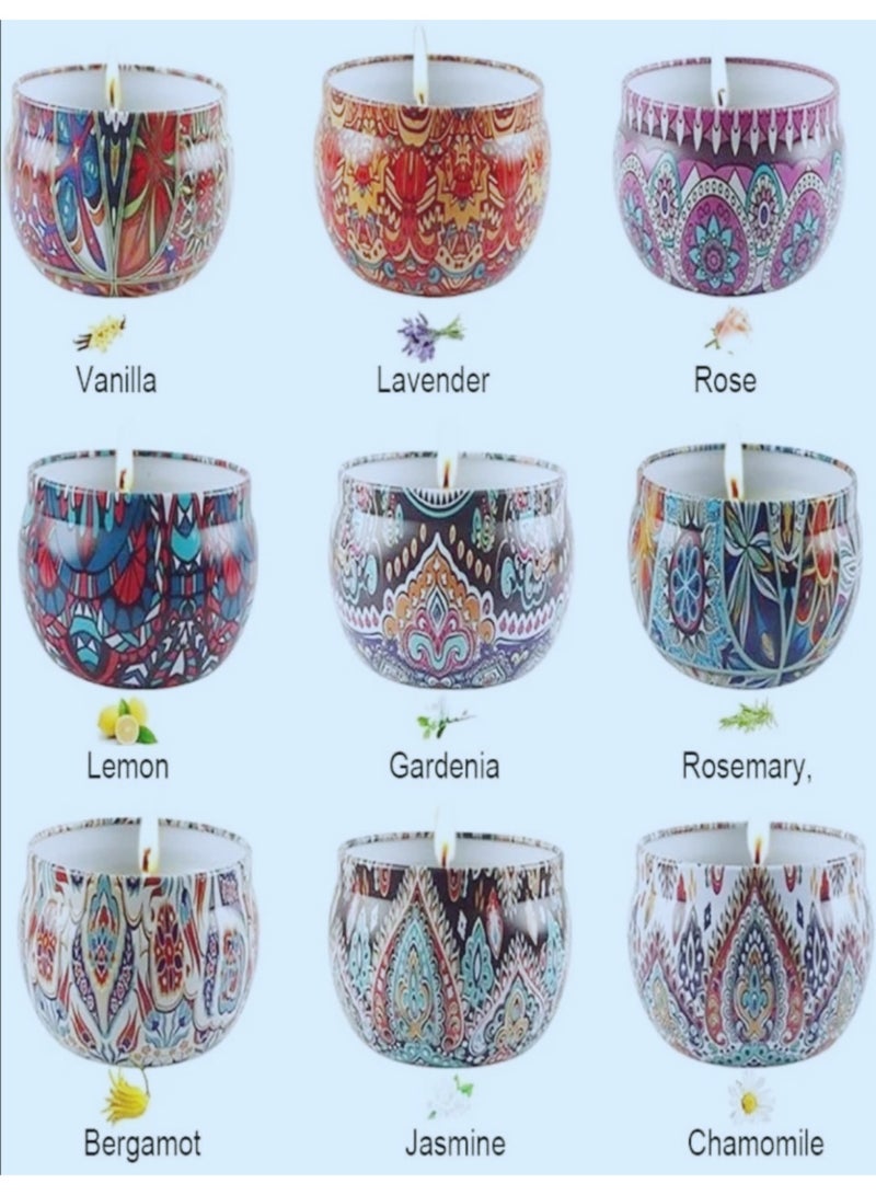 Nine Scented Candles Suitable For Birthday Wedding Party Supplies Home Decor Soy Aromatherapy Candles Ideal For For Gifts Burning Time 30-35 Hours - Image 3