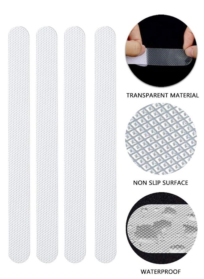 HAWAWA Anti Slip Shower Stickers, 48 PCS Safety Bathtub Strips Adhesive Decals, Bathtub Non Slip Stickers and Scraper for Bath Tub, Shower Floor, Stairs, Ladders Clear - Image 4