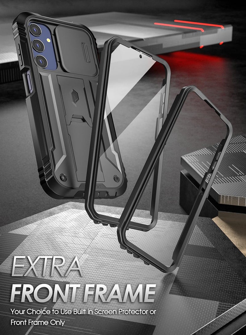 Poetic Revolution Case for Samsung Galaxy A25 5G,[Slide Camera Cover],[20FT Mil-Grade Drop Tested], Full-Body Military Grade Rugged Shockproof Cover with Kickstand and Built-in-Screen Protector, Black - Image 5