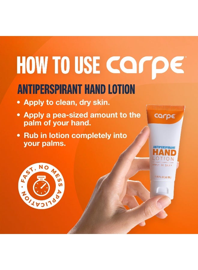 Carpe Sweat Absorbing Hand Lotion Pack of 3 A dermatologistrecommended smooth lotion that helps stop hand sweat great for hyperhidrosis or excessive sweat Original Eucalyptus - Image 4