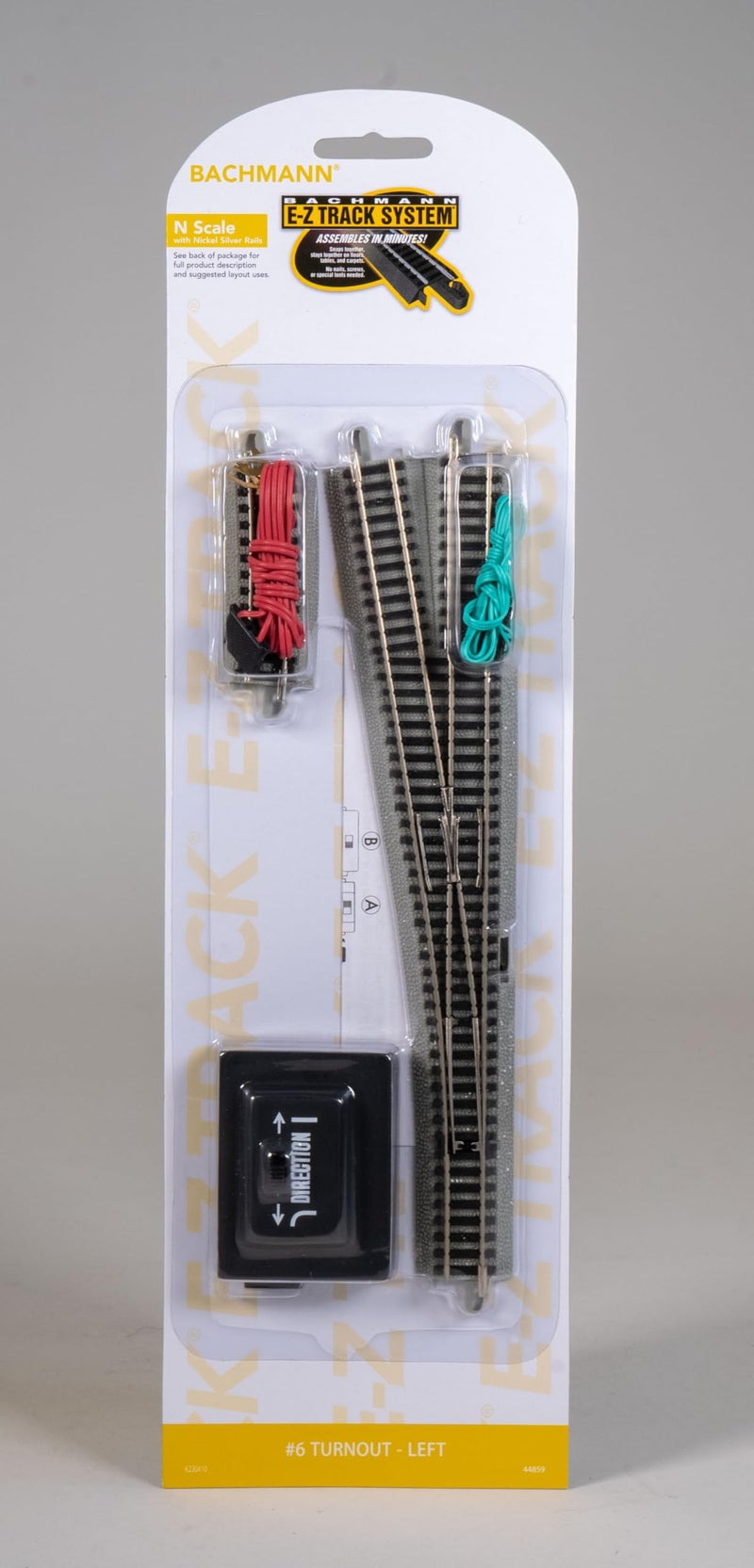 Bachmann Industries E-Z Track 6 Turnout - Left (1/card) N Scale - Image 2