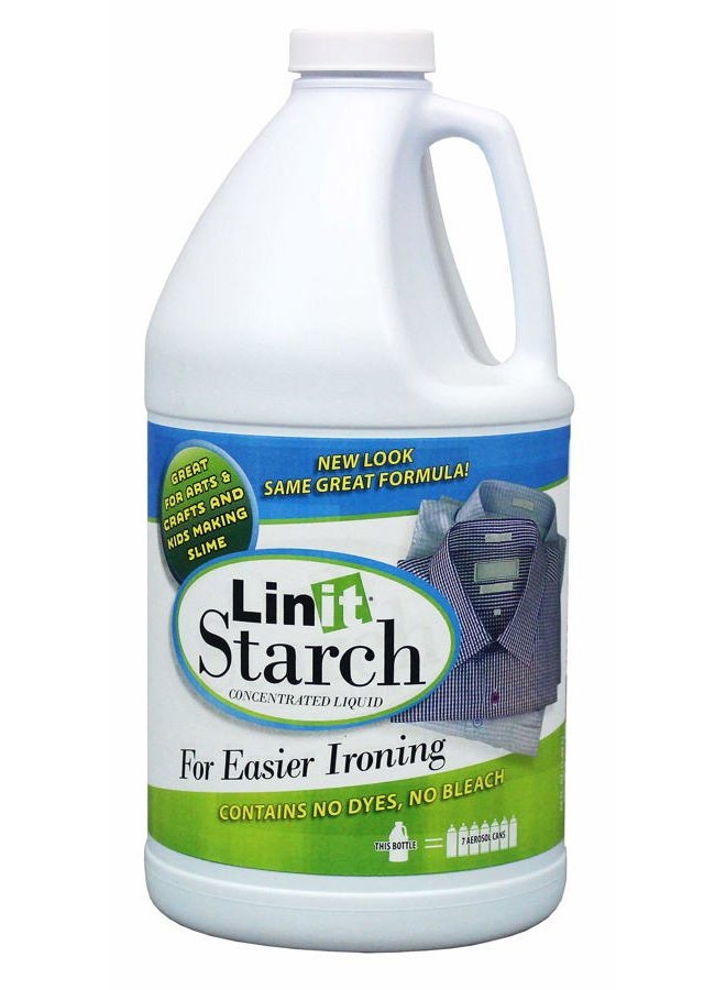 MALCO Linit Starch Crisp Classic Finish 64 Oz - Liquid Starch For Ironing Clothes And Wrinkle Release/Great For Arts & Crafts Projects, Slime, Paper Mache, Silly Putty/Trusted For Generations (408440) - Image 1