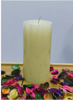 Ivory Pillar Candle - 3x6 Inch Unscented Wax Candle for Home Décor & Events