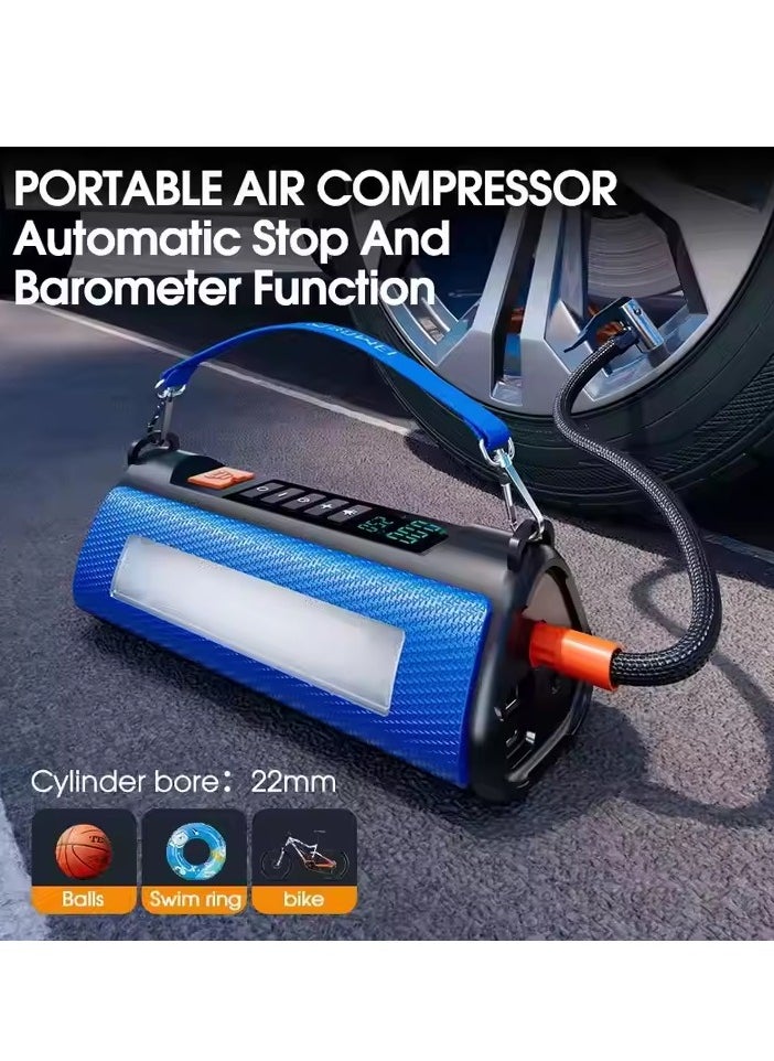 BlueFire 2000A Peak Car Jump Starter with 150PSI Air Compressor – 12V Portable Battery Booster for Cars, Trucks & Motorcycles | 10000mAh Power Bank, LED Flashlight, Smart Clamps, 5 Lighting Modes, Digital Display, Emergency Tire Inflator  - Image 2