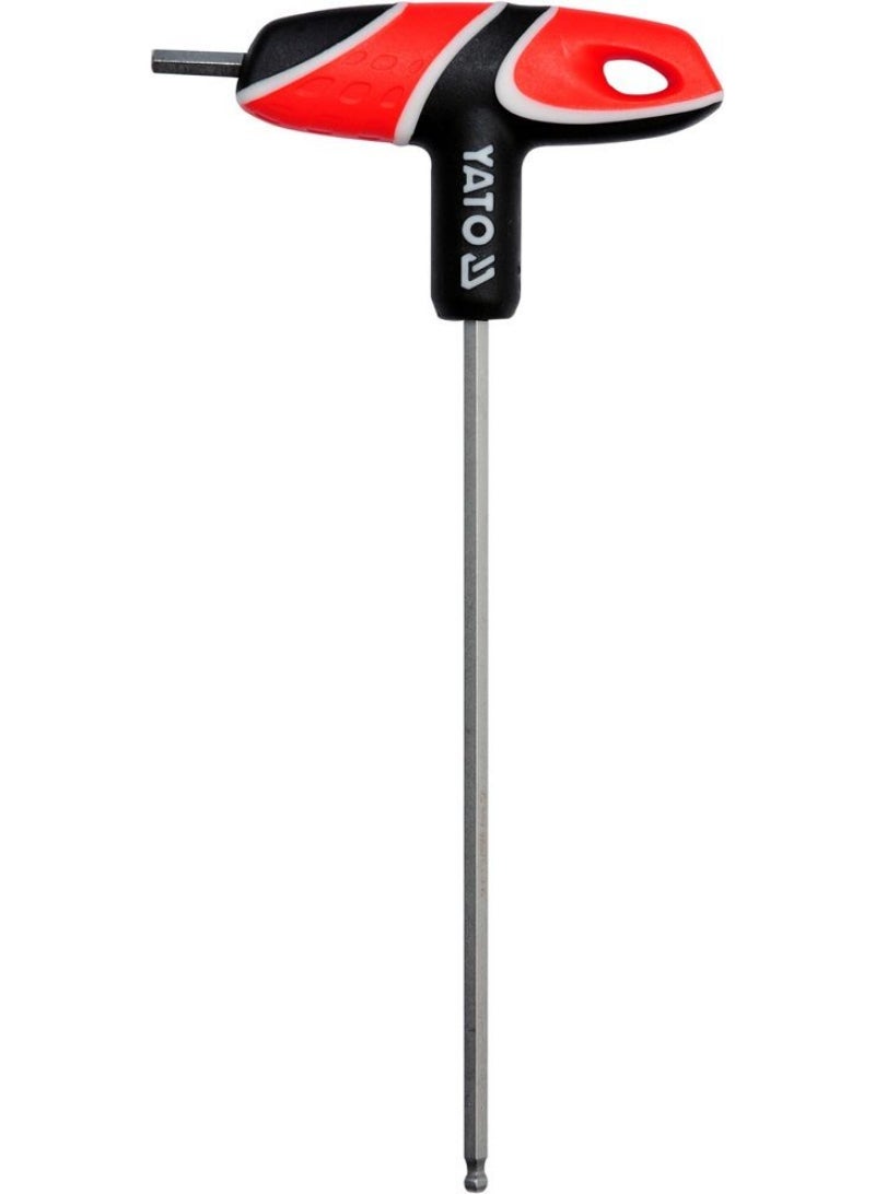 YATO T-Handle Hex Key with Ball 4mm YT-05588