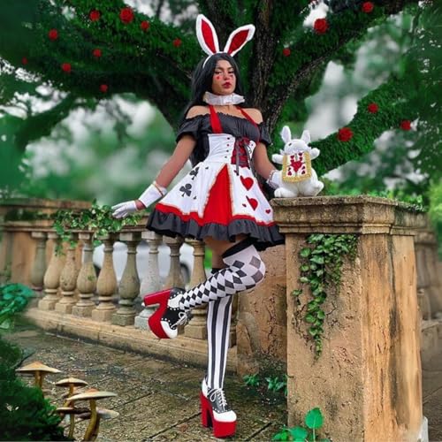 Leg Avenue womens Adult Sized Costumes, Red/Black, Medium Large US - Image 4