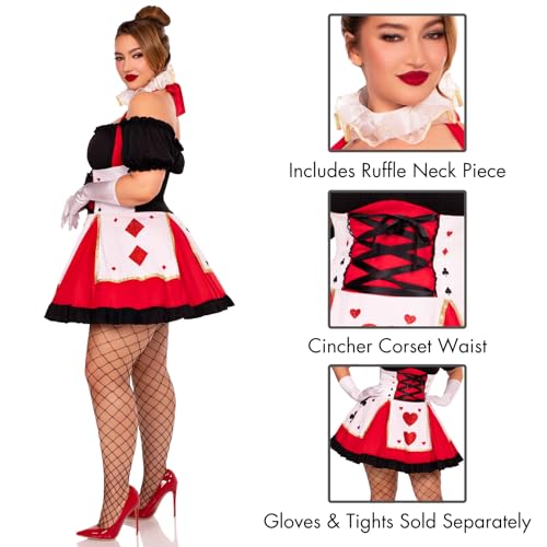 Leg Avenue womens Adult Sized Costumes, Red/Black, Medium Large US - Image 3