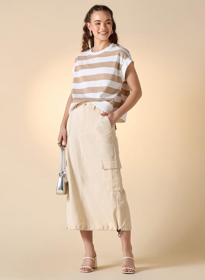 لي كوبر تي شيرت لي كوبر بأكمام ممتدة مخطط - Image 2