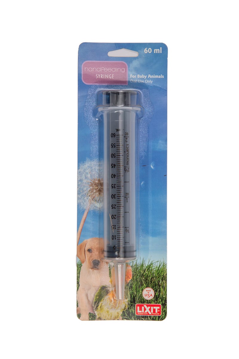 Lixit Hand Feeding Syringes for Puppies, Kittens, Rabbits and Other Baby Animals (60ML Pack of 1) - Image 5