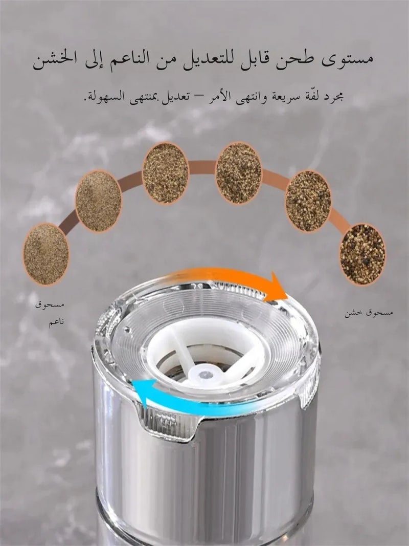 مطحنة قهوة كهربائية لاسلكية محمولة مع إعدادات طحن قابلة للتعديل، للاستخدام المنزلي والمكتب والسفر - Image 3