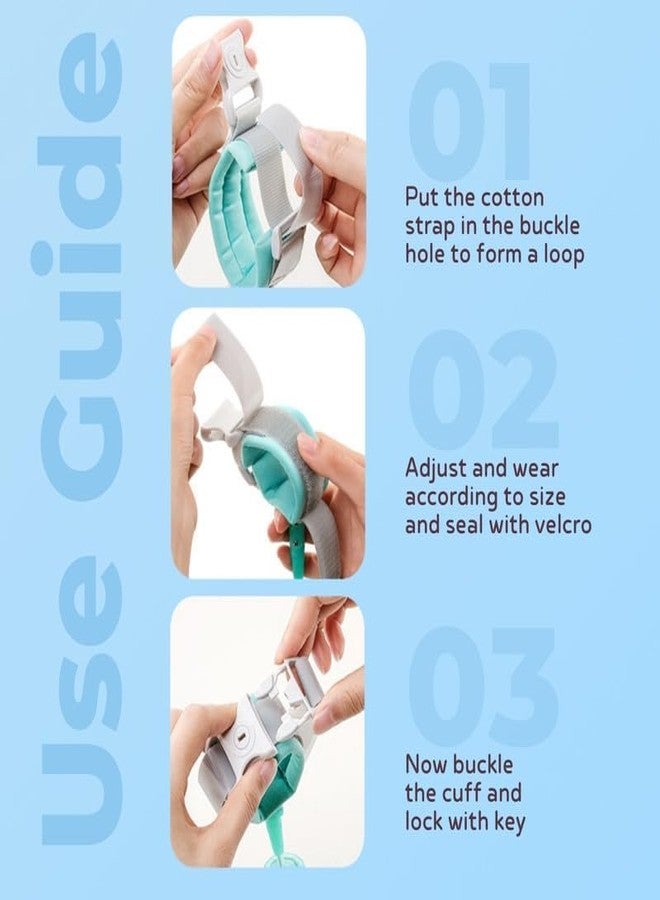 DRANZ Anti Lost Wrist Link for Kids with Lock & Key, Baby Safety Harness Band, Child Anti-Lost Wristband, Toddler Safety Strap, Extra Long Walking Hand Belt for Outdoor Travel Protection. - Image 5