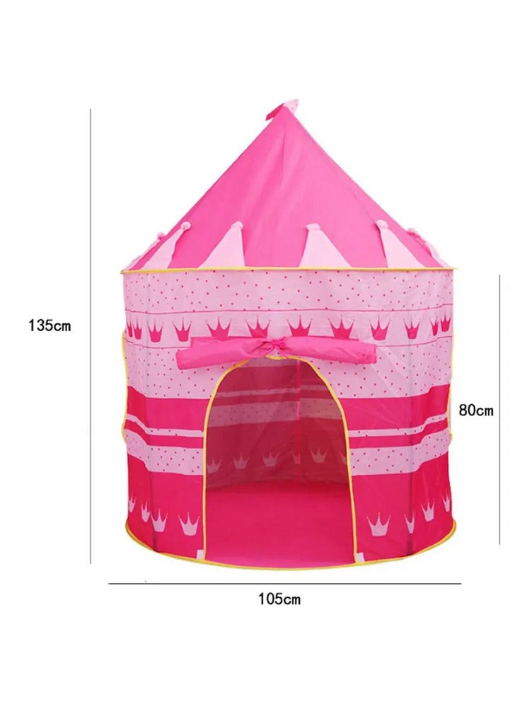 خيمة لعب محمولة على شكل قلعة"بينك" - Image 3