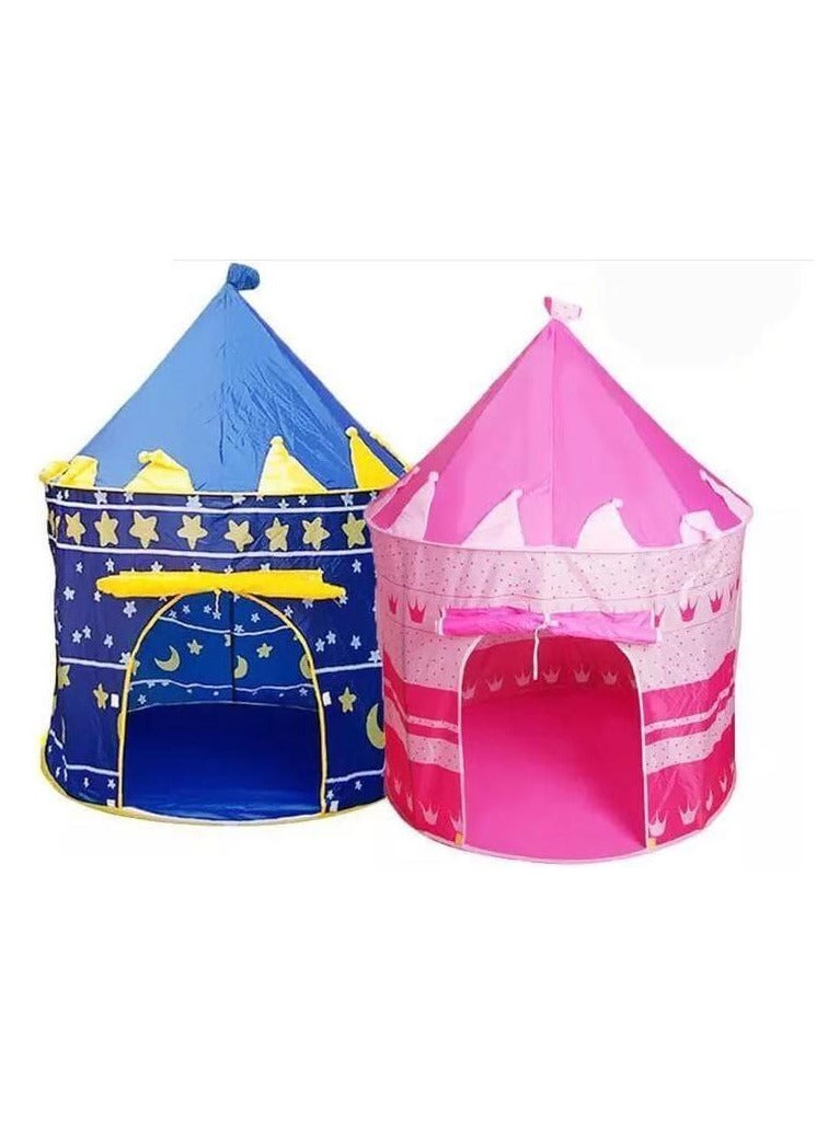 خيمة لعب محمولة على شكل قلعة"بينك" - Image 1