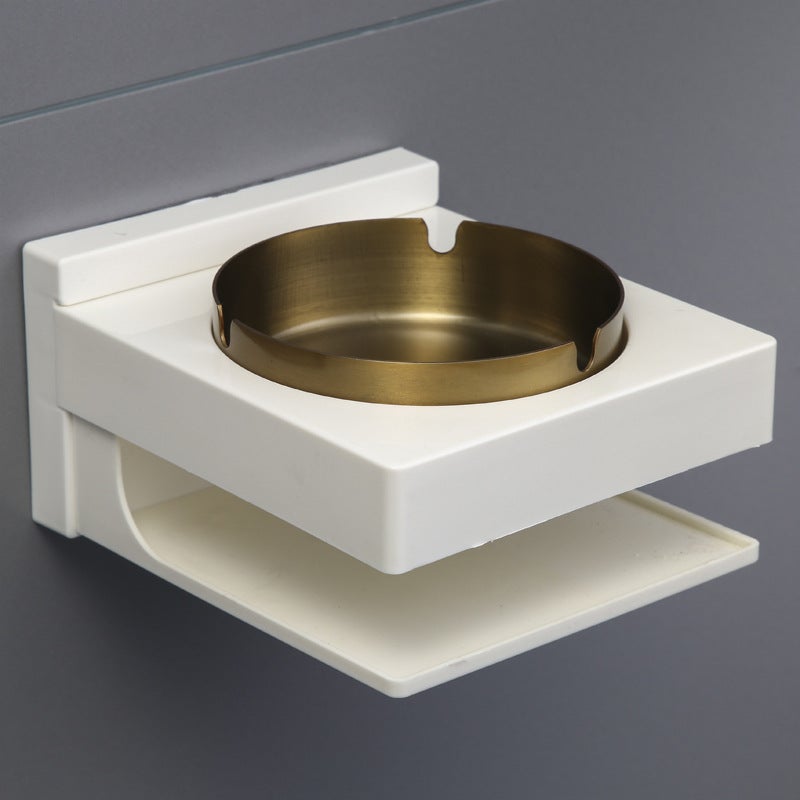 A2726 Toilet Ashtray Non-Perforated Wall-Mounted Fashion Ashtray Box Toilet Stainless Steel Ashtray - Image 1
