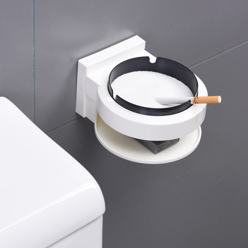 A2726 Toilet Ashtray Non-Perforated Wall-Mounted Fashion Ashtray Box Toilet Stainless Steel Ashtray - Image 5