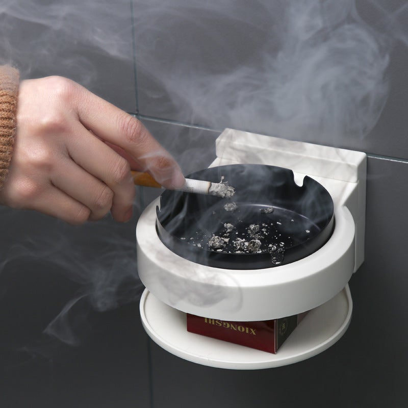 A2726 Toilet Ashtray Non-Perforated Wall-Mounted Fashion Ashtray Box Toilet Stainless Steel Ashtray - Image 3
