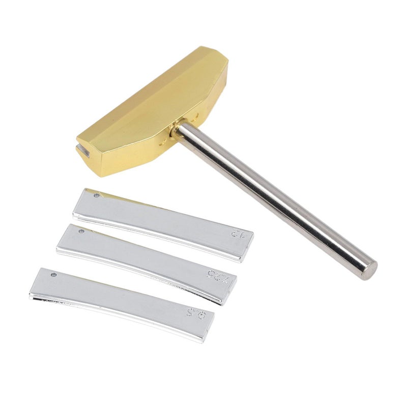 Alloy Fret Press Caul With 3 Brass Radian Inserts For Electric Guitar Bass Luthiers - Image 2