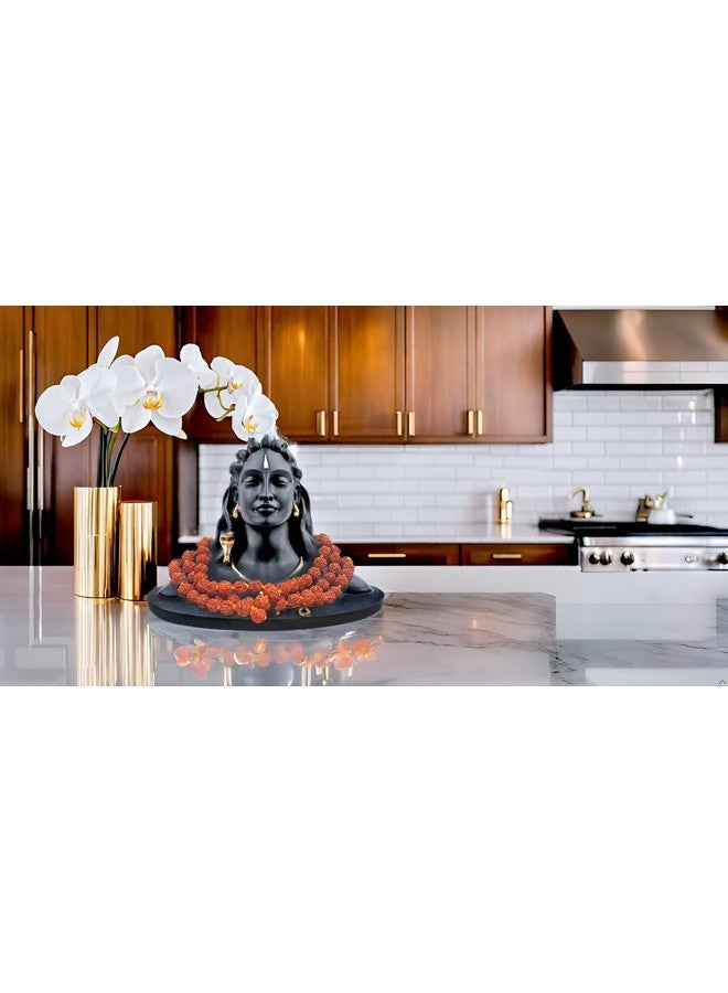 Rhymestore Rhymestore Adiyogi Statue for Car Accessories Dash Board, Pooja & Gift,Decore Items for Home & Office, Made in India (Adiyogi) - Image 2