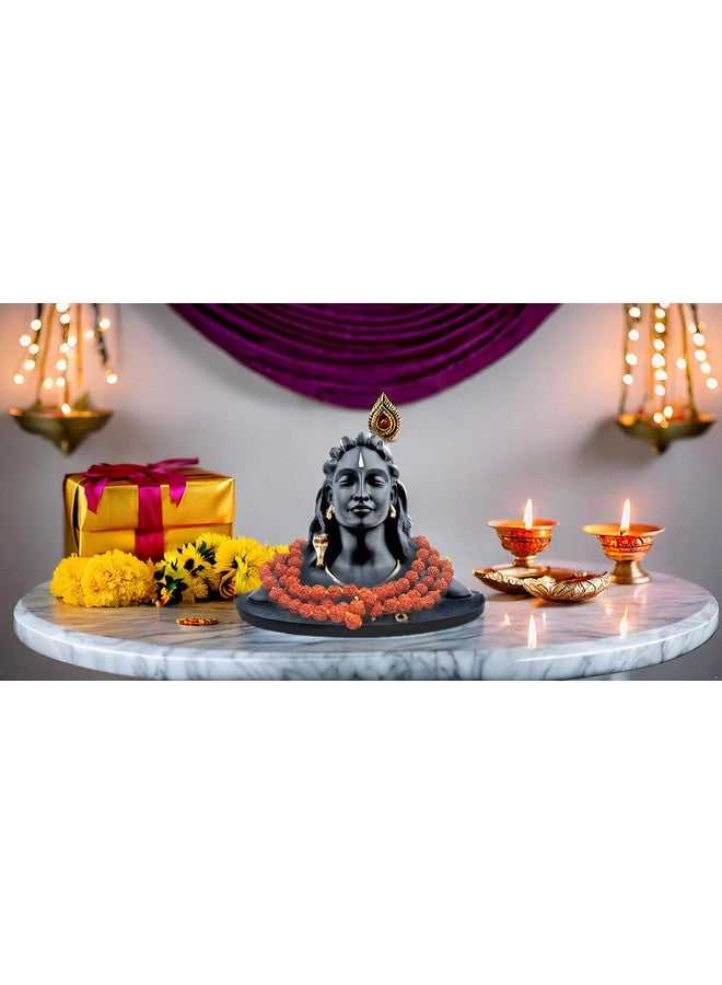 Rhymestore Rhymestore Adiyogi Statue for Car Accessories Dash Board, Pooja & Gift,Decore Items for Home & Office, Made in India (Adiyogi) - Image 3