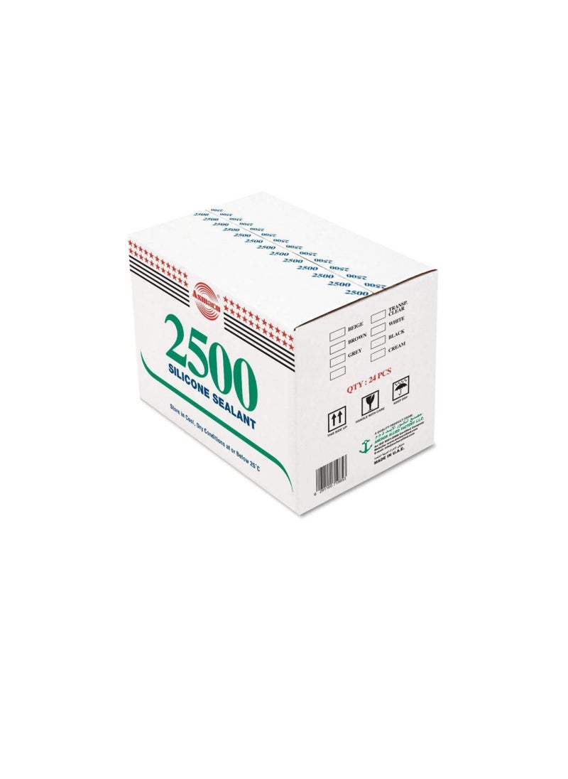 Asmaco Asmaco 2500 - General Purpose Silicone Sealant White - 24 pcs per 1 box  - Image 3