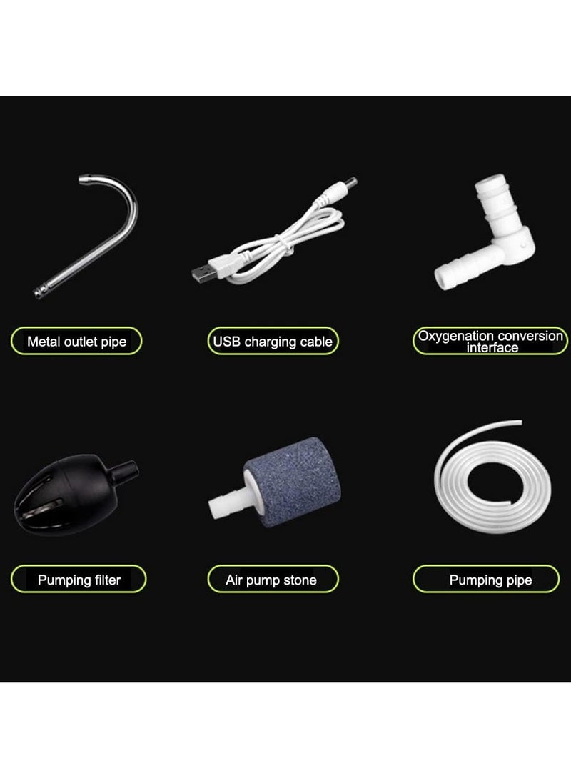 مضخة تهوية تحريضية مع مستشعر - مضخة مياه كهربائية قابلة لإعادة الشحن عبر USB، موزع زجاجات مياه مريح وقابل للحمل - Image 5