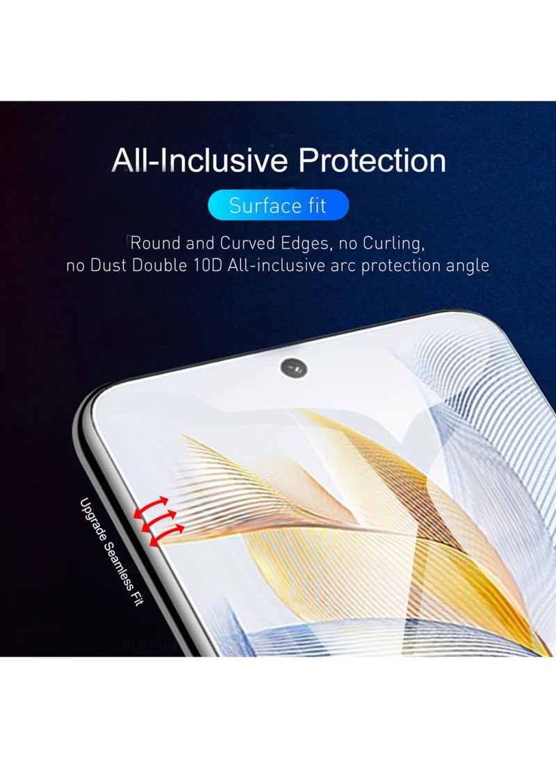 SOLARAE فيلم هيدروجيل، واقي شاشة 2 حزمة، فيلم واقي للشاشة لجهاز هونر 90، فيلم هيدروجيل مرن للواجهة والخلفية (6.7 بوصة، ليس زجاج مقسى) - Image 2
