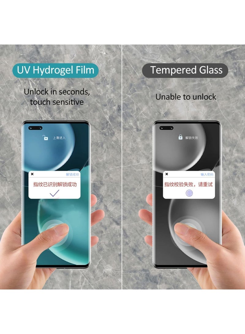 SOLARAE فيلم هيدروجيل، واقي شاشة 2 حزمة، فيلم واقي للشاشة لجهاز هونر 90، فيلم هيدروجيل مرن للواجهة والخلفية (6.7 بوصة، ليس زجاج مقسى) - Image 5